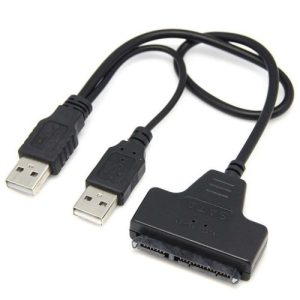 Adaptor USB 2.0 la SATA hard disk/ SSD hdd 2.5"si 3.5" (laptop sau pc)