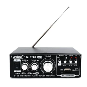 Amplificator Bass Profesional Andowl Q T110 Tip Statie Cu Bluetooth Negru