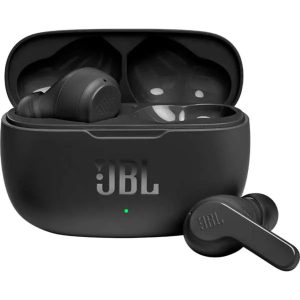 Casti audio in-ear JBL Wave 200TWS  True Wireless  Bluetooth  Deep Bass  IPX2  Touch Control  Negru