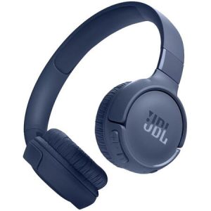 Casti audio wireless on-ear JBL Tune 520BT  JBL Pure Bass Sound  Bluetooth 5.3  Conexiune multi-point  Asistent vocal  Albastru