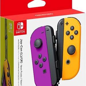 Controller Nintendo Switch Joy pentru Con Pair  Neon Purple & Neon Orange