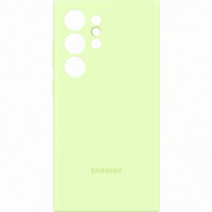 Husa Pentru Samsung Galaxy S24 Ultra S928  Silicone Case  Light Green EF-PS928TGEGWW