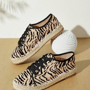 Pantofi sport cu imprimeu leopard