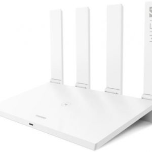 Router wireless Huawei WS7200-20  AX3000  WiFi6 Plus  Gigabit  Dual Band  Quad-Core CPU  OFDMA  MU-MIMO  Huawei Share  White