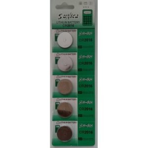 Set 5buc. blister Baterie tip buton CR2016