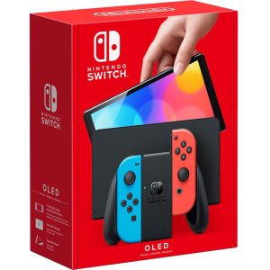 Set Consola Nintendo Switch OLED Red/Blue + 5 Jocuri