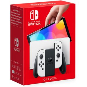 Set Consola Nintendo Switch OLED (White) + 5 Jocuri