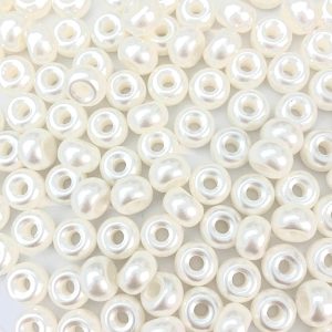 Margele Donuts 9mm 21001AL White Pearl